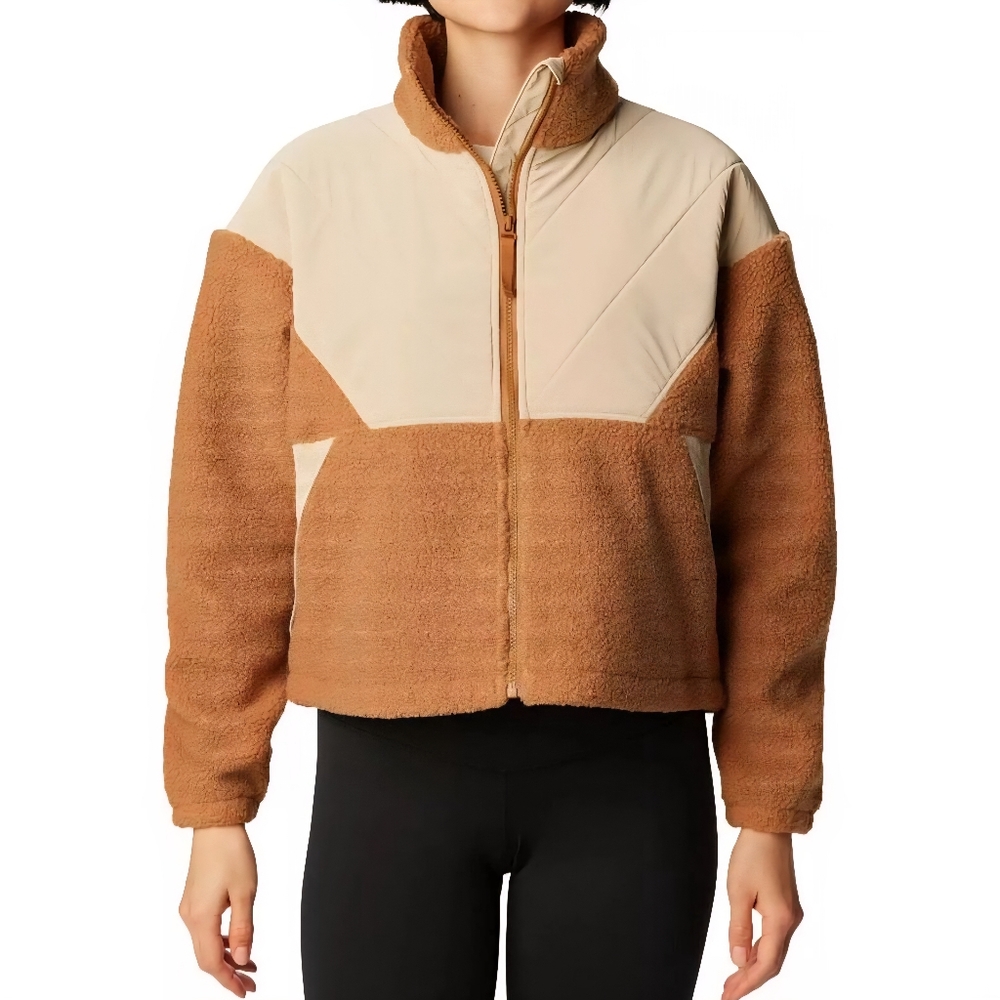 Columbia Women's Uphill Edge 'Camel Brown' Full-Zip Jacket size 2XL